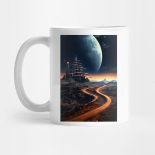 Venturing Beyond - Vintage Art Mug